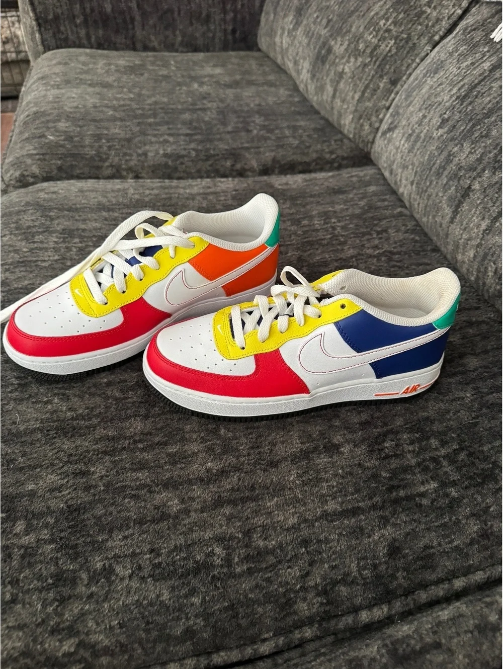 New no box Nike Air Force 1 Low rubiks Sneakers Size 6Y